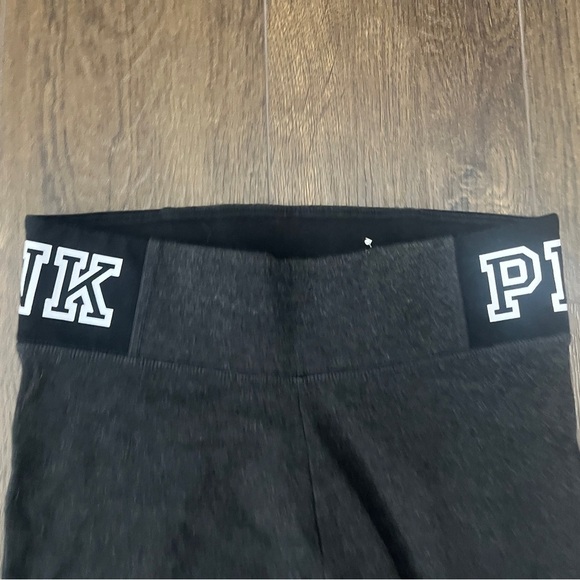 PINK Victoria's Secret Gray and Red Leggings S - Picture 4 of 5